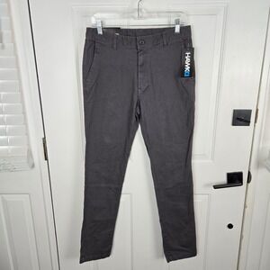Tony Hawk Mens Pants 32x30 Gray All Day Comfort Flat Front Skater Casual NWT